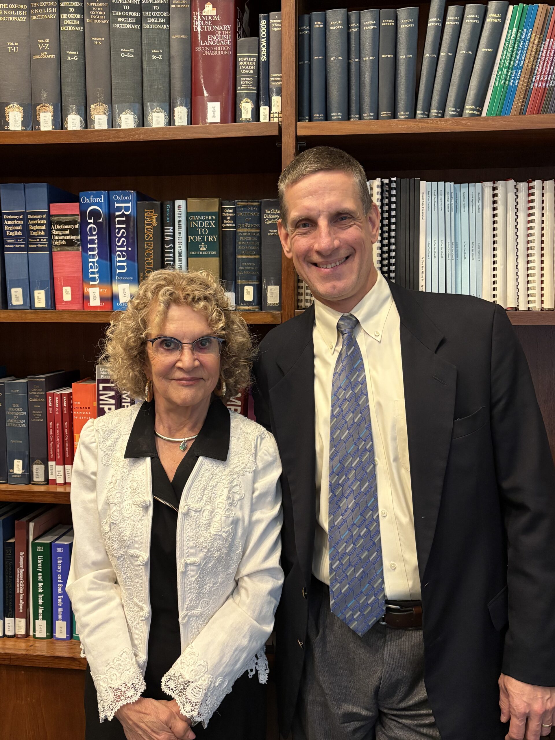 AAPSS President Marta Tienda and AAPSS Executive Director Tom Kecskemethy